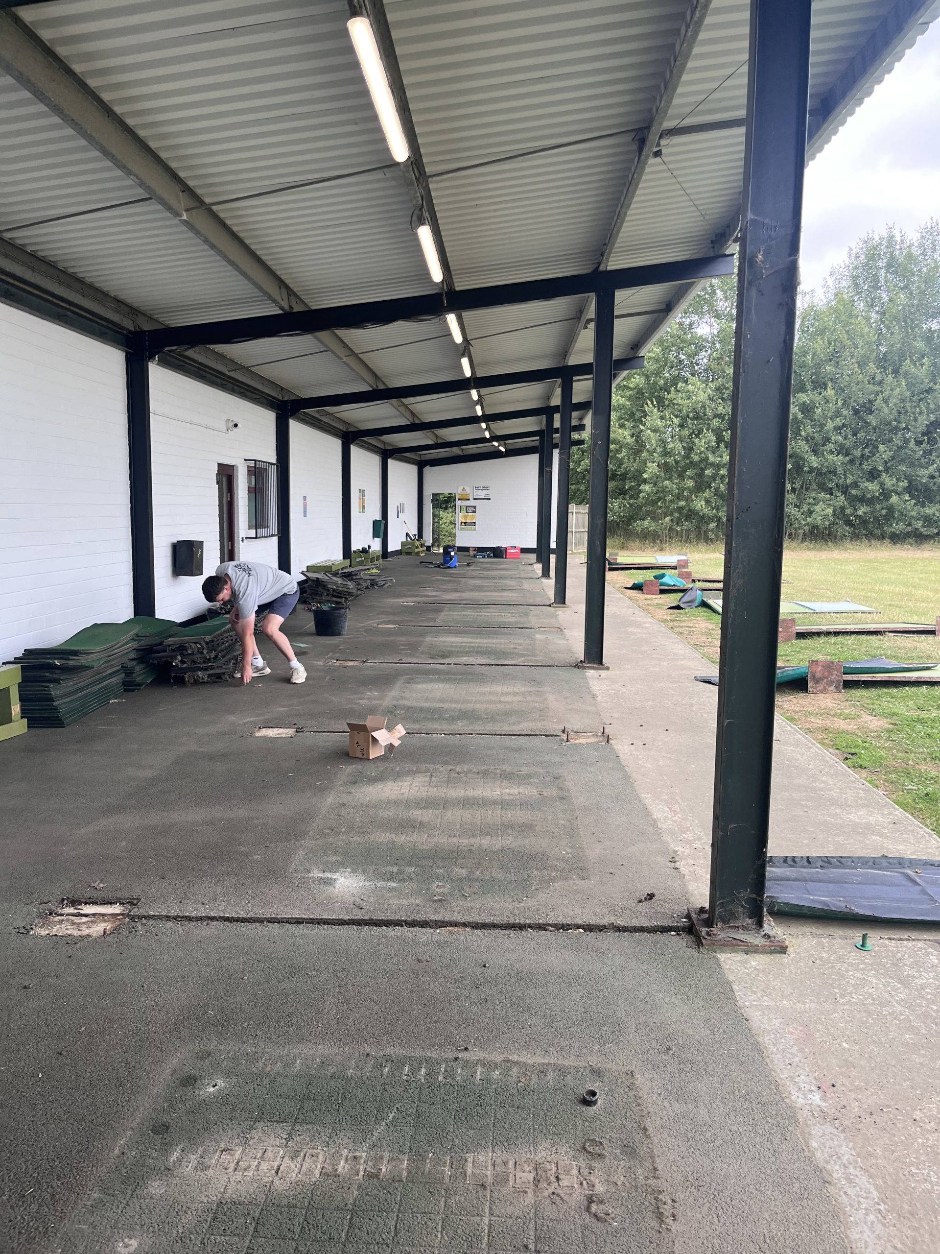 Repair and preparation work underway at Lowestoft Driving Range
